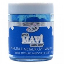 Çivit Mavi  Yenilebilir Metalik Toz 4 gr