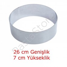 Pasta Çemberi Yuvarlak 4 No 26 * 7 (Puntalı)